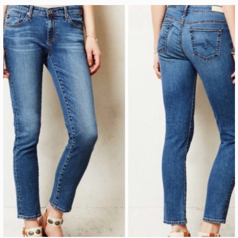 AG ADRIANO GOLDSCHMEID The Stevie Slim Fit Straight Ankle Jeans Size 27 R